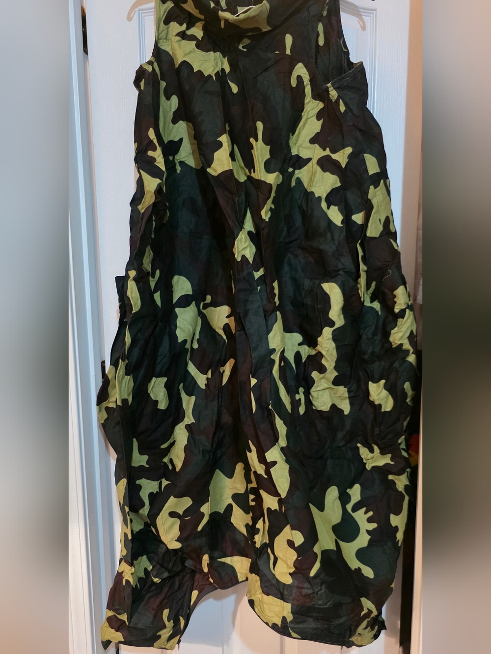 Ankara Camouflage Convertable Jumper/Dress - Green Camo